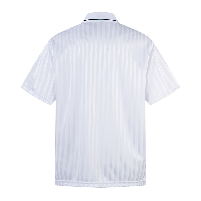 Men's Sportswear Retro Brand Print Polo Collar Short Sleeve T-Shirt for Men and Women Summer