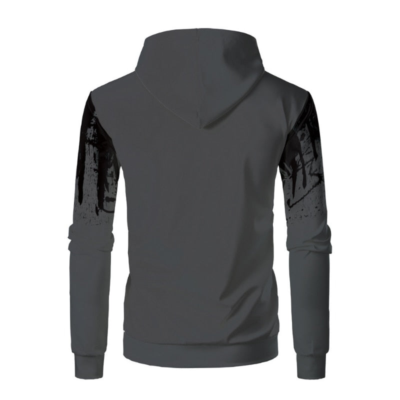 Sets Tracksuit Men Autumn Winter Hooded Sweatshirt Drawstring Outfit Sportswear Two Piece Set