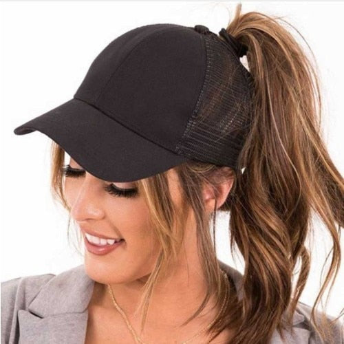Glitter Ponytail Baseball Caps Sequins Shining High Quality Fashion Womens Messy Bun Adjustable Snapback Hip Hop Hat