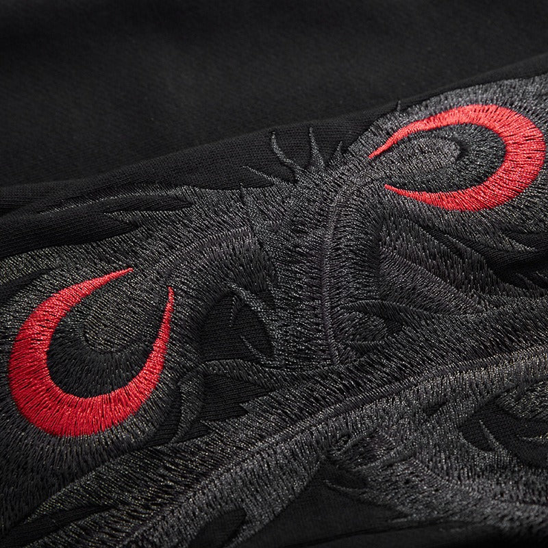 Autumn new Phoenix Heavy Industry embroidered cotton casual sweatpants Chinese style sports leggings pants