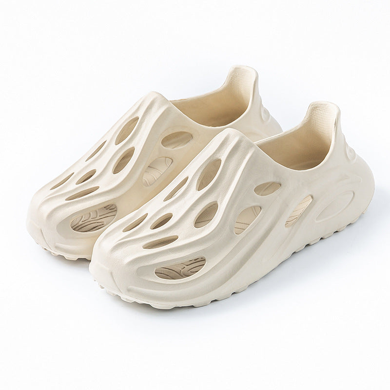 Cave shoes for boys to wear outdoors in summer anti slip and anti odor beach toe slippers men's coconut shoes