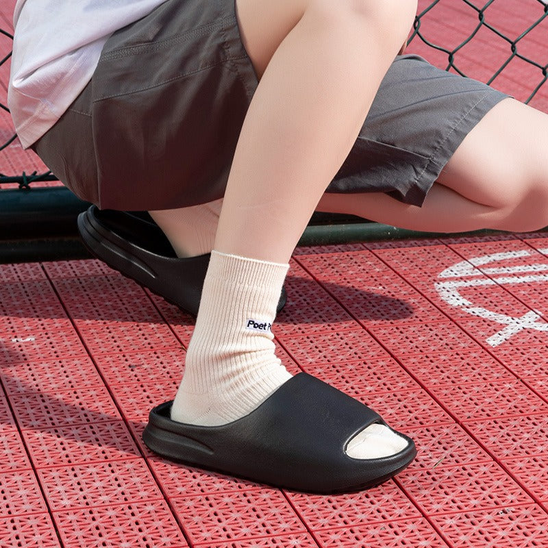 Slippers Men's Internet celebrity coconut slippers summer outer wear thick-soled beach slippers