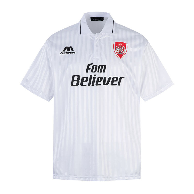 Men's Sportswear Retro Brand Print Polo Collar Short Sleeve T-Shirt for Men and Women Summer