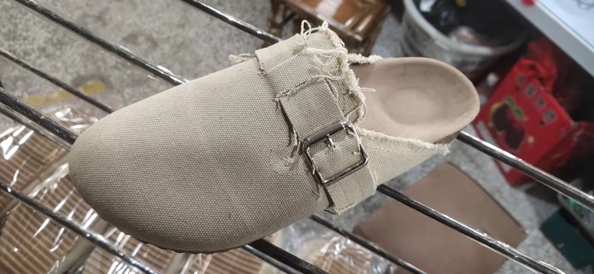 women's faux suede wedge slippers Lightweight women's faux suede wedge slippers with cork platform