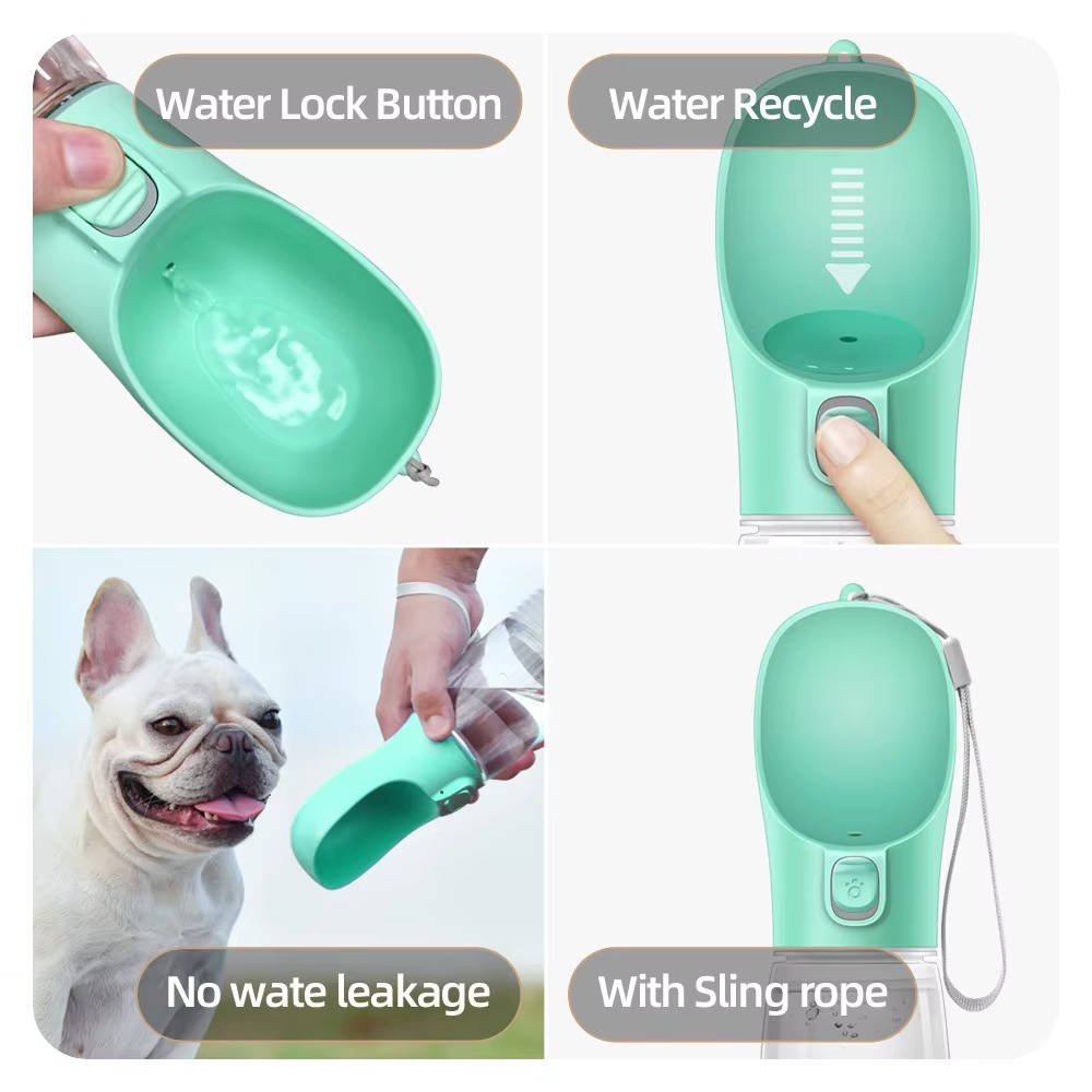 Portable 2 In 1 Dog Water Bottle